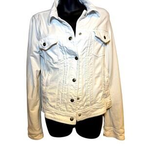 Sanctuary Jean Jacket white stretchy